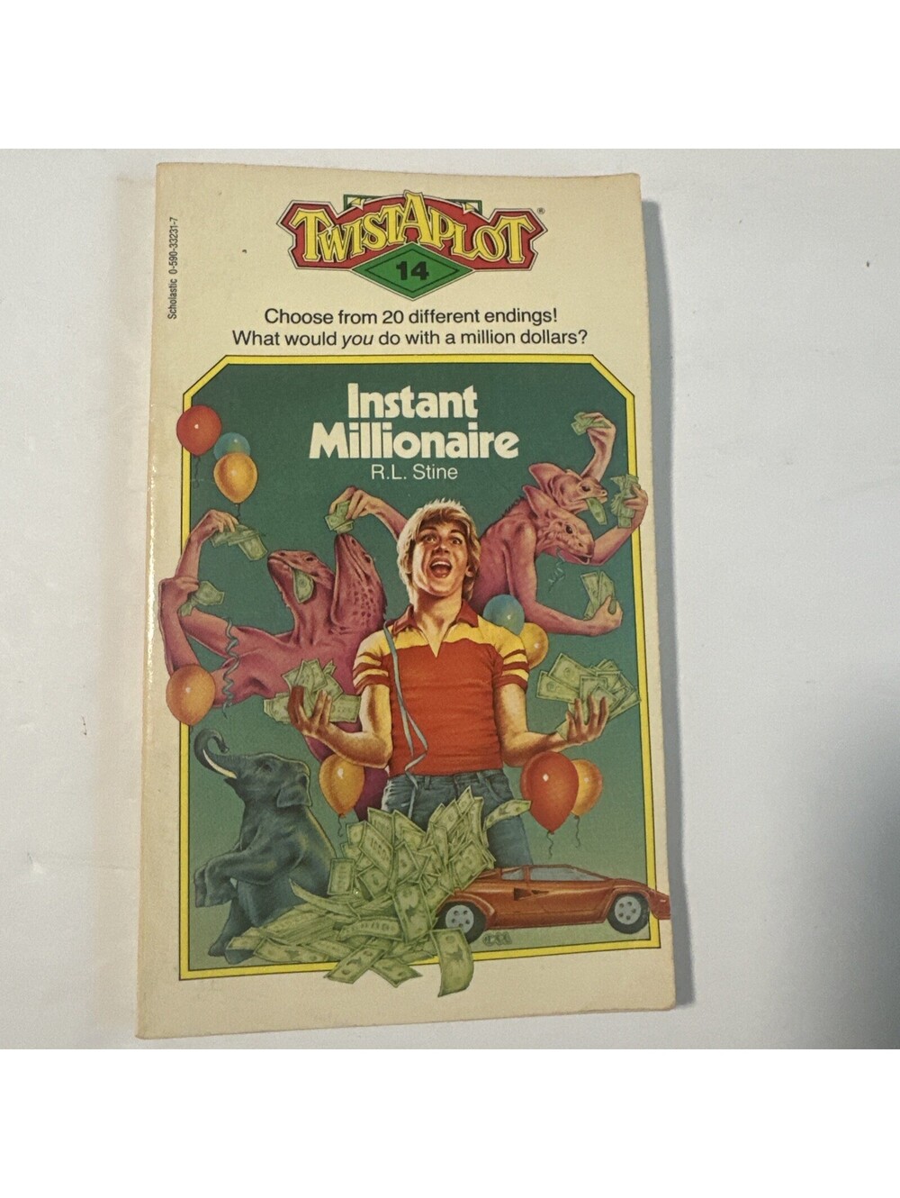 Rare Twist-a-Plot #14: Instant Millionaire CYOA Adventure Gamebook 1984 PB